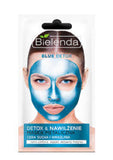 Blue Detox moisturizing metallic mask for dry and sensitive skin 8g