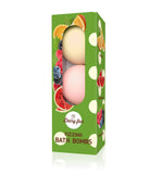 Fizzing Bath Bombs sparkling bath bombs Watermelon Forest Fruits and Orange 3x100g