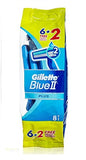 Blue II Plus disposable razors for men 8pcs
