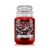Large scented candle with two wicks Frosted Cranberries 652g