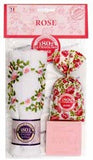 Scented bag + cloth + soap bar Rose 100g