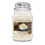 Large jar scented candle Coconut Rice Cream 623g