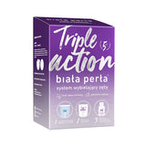Triple Action Teeth Whitening Kit At Home Whitening Toothpaste 30ml + Whitening Gel 50ml + Rinse 100ml + Molding Pads x3
