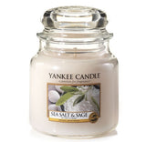 Scented jar candle medium Sea Salt & Sage 411g