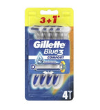 Blue 3 Comfort disposable razors for men 4pcs