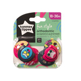 Fun Style Soother 18-36m Girl 2pcs.
