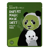 Baby Pet Magic Mask Sheet Vitality Panda vitamin face mask on a cotton sheet