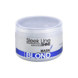 Sleek Line Blond Mask mask with silk for blond hair providing a platinum shade 250ml