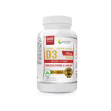 Vitamin D3 100?g + L-Leucine + Prebiotic Natural Vitamin dietary supplement 120 capsules