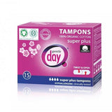 Tampons tampons 100% cotton eco Super Plus 15 pcs