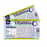 Vitamin C 100 mg dietary supplement with lemon flavor 30 tablets