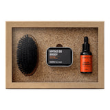 Simple Lumberjack set beard soap 85ml + beard oil with hemp oil Mat 30ml + soap dish + carton