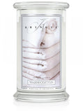 Large, scented candle with two wicks Warm Cotton 623g
