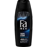Men Tropic Storm shower gel with a 2in1 formula with the scent of pink pepper and tonka beans 400ml