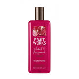 Fruit Works Bath & Shower Gel Rhubarb & Pomegranate 500ml shower gel