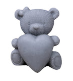 Happy Soaps Gray Big Bear with a Heart natural glycerin soap Pineapple 120g