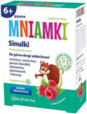 Mniamki Sinulka for the upper respiratory tract raspberry flavor dietary supplement 40 lozenges