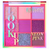Look Up Palette of 9 Neon Pink eye shadows 10.8g