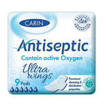 Antiseptic Ultra Wings ultra-thin sanitary pads with wings 9 pcs