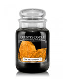 Large scented candle with two wicks Golden Tobacco 652g
