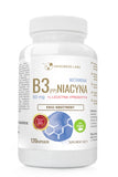 Vitamin B3 (PP) 50mg + L-Leucine + Prebiotic niacin, dietary supplement 120 capsules