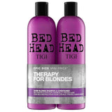 Therapy For Blondes set Bed Head Dumb Blonde Shampoo shampoo for blond hair 750ml + Dumb Blonde Conditioner conditioner for blond hair 750ml
