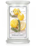 Large scented candle with two wicks Rosemary Lemon 623g