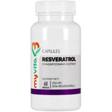 Resveratrol 50% 250mg dietary supplement 60 capsules