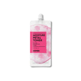 Mini Moisture Petal Toner, a moisturizing toner with pink flower petals 25ml