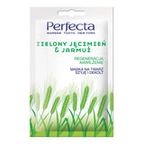 Green Barley & Kale mask for face, neck and décolletage, regeneration and hydration 10ml