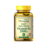 Super-Potency Vitamin D3 2000IU dietary supplement 200 capsules