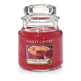 Scented candle jar medium Rhubarb Crumble 411g