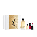 Libre Pour Femme Set Eau de Parfum Spray 90ml + Eau de Parfum Spray 7.5ml + Tatouage Couture Velvet Cream Lipstick Lipstick 208