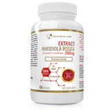 Extract Rhodiola Rosea 200mg Rhodiola Rosea standardization 3% + Prebiotic + L-leucine No GMO food supplement 60 capsules
