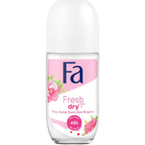 Fresh & Dry Peony Sorbet 48h antiperspirant roll-on with the scent of peony sorbet 50ml