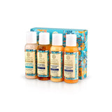 Set Oblepikha Hair Shampoo 50ml shampoo + Hair Conditioner 50ml + Body Milk 50ml + Shower Gel 50ml
