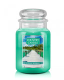Large scented candle with two wicks Citrus & Seagrass 652g