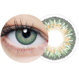 Clearcolor 1-day Green FL334 color 1-day contact lenses -1.75 10pcs