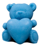 Happy Soaps Blue Big Bear with a Heart natural glycerin soap Pineapple 120g