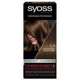 Permanent Coloration hair dye that permanently colors 5_8 Nut Brown
