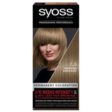 Permanent Coloration hair dye that permanently colors 7_6 Medium Blonde