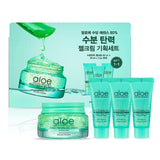 Aloe Soothing Essence 80% Gel Cream Set set gel face cream 60ml + gel face cream 3x20ml