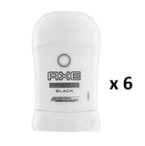 Black antiperspirant stick for men 6x50ml