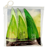 Set Jeju Aloe Face & Body Care Set Aloe Vera Gel 55ml + Cleansing Foam 55ml + Aloe Shower Gel 55ml
