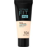 Fit Me Matte & Poreless Foundation matting face foundation 104 Soft Ivory 30ml