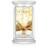 Large scented candle with two wicks Gold & Cashmere 623g