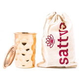 Copper cup with a lid, Diamond 350ml