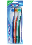 Wave Action toothbrushes Medium 3 pcs.