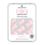 French Manicure Click & Go Nails artificial nails 01 Classic French 12 pcs