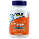 Omega-3 1000mg dietary supplement 100 capsules